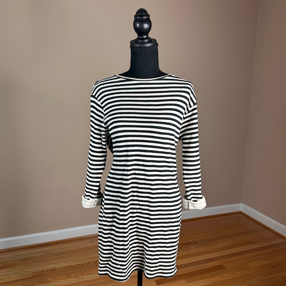 Top Shop Black & White Sweater Dress